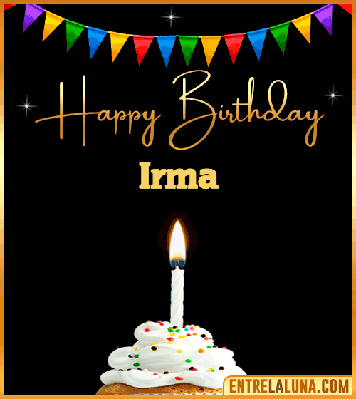 GiF Happy Birthday Irma